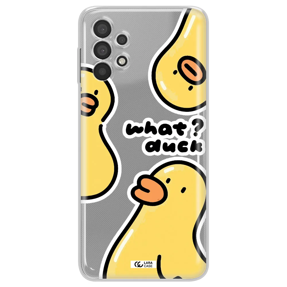 A Group Of Yellow Ducks Samsung A32 4G Clear Tpu Case