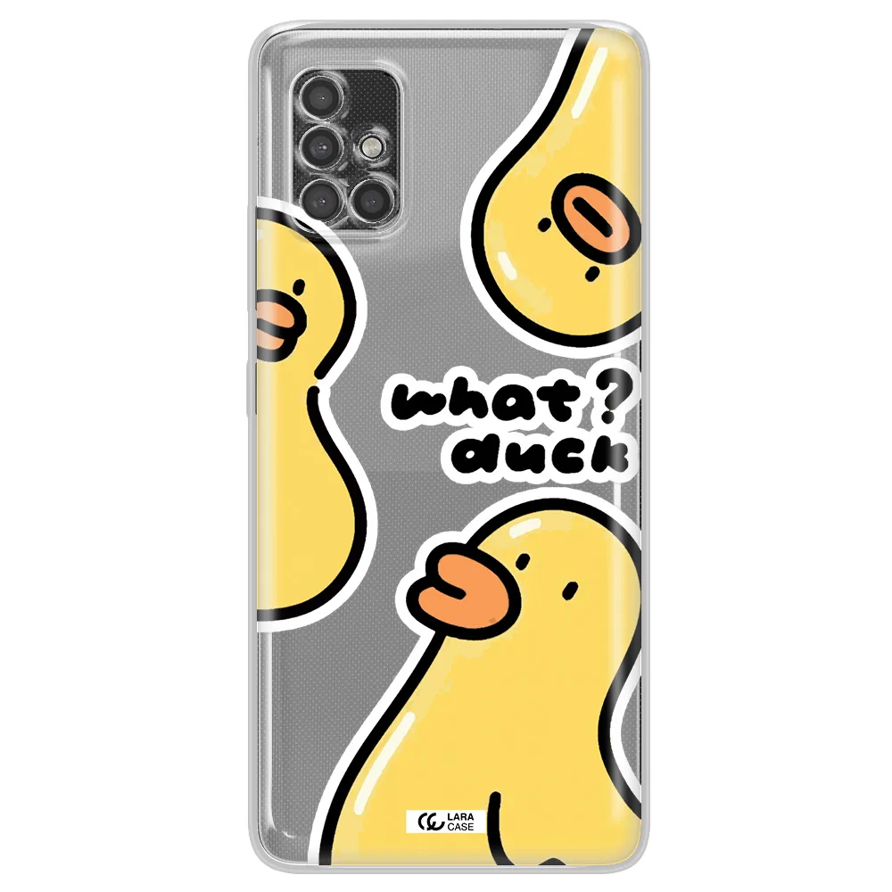 A Group Of Yellow Ducks Samsung A40S Clear Tpu Case