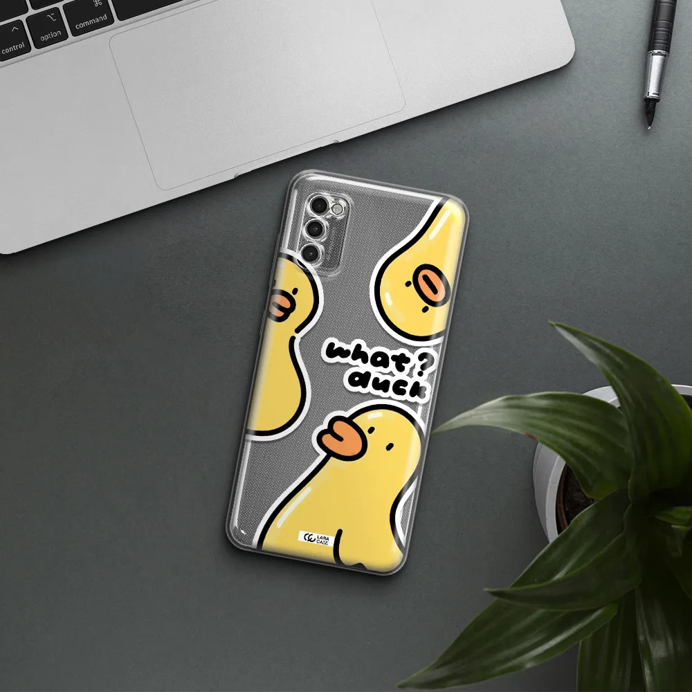 A Group Of Yellow Ducks Samsung A41 Clear Tpu Case