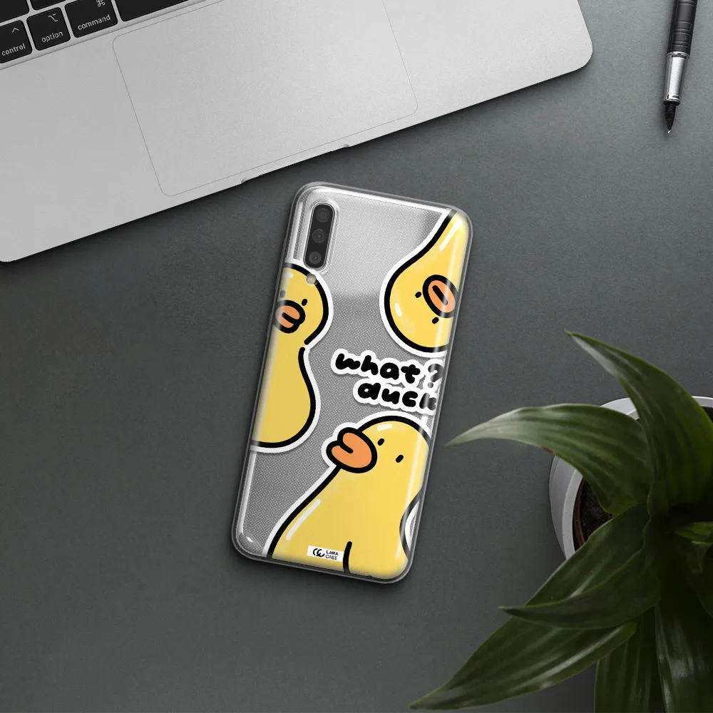 a group of yellow ducks Samsung A50 Clear TPU Case
