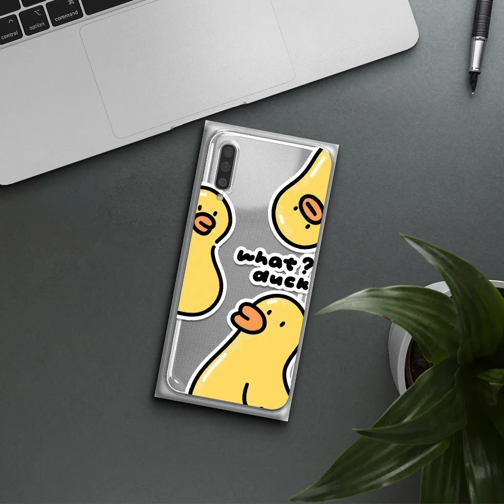 A Group Of Yellow Ducks Samsung A50S Clear Tpu Case