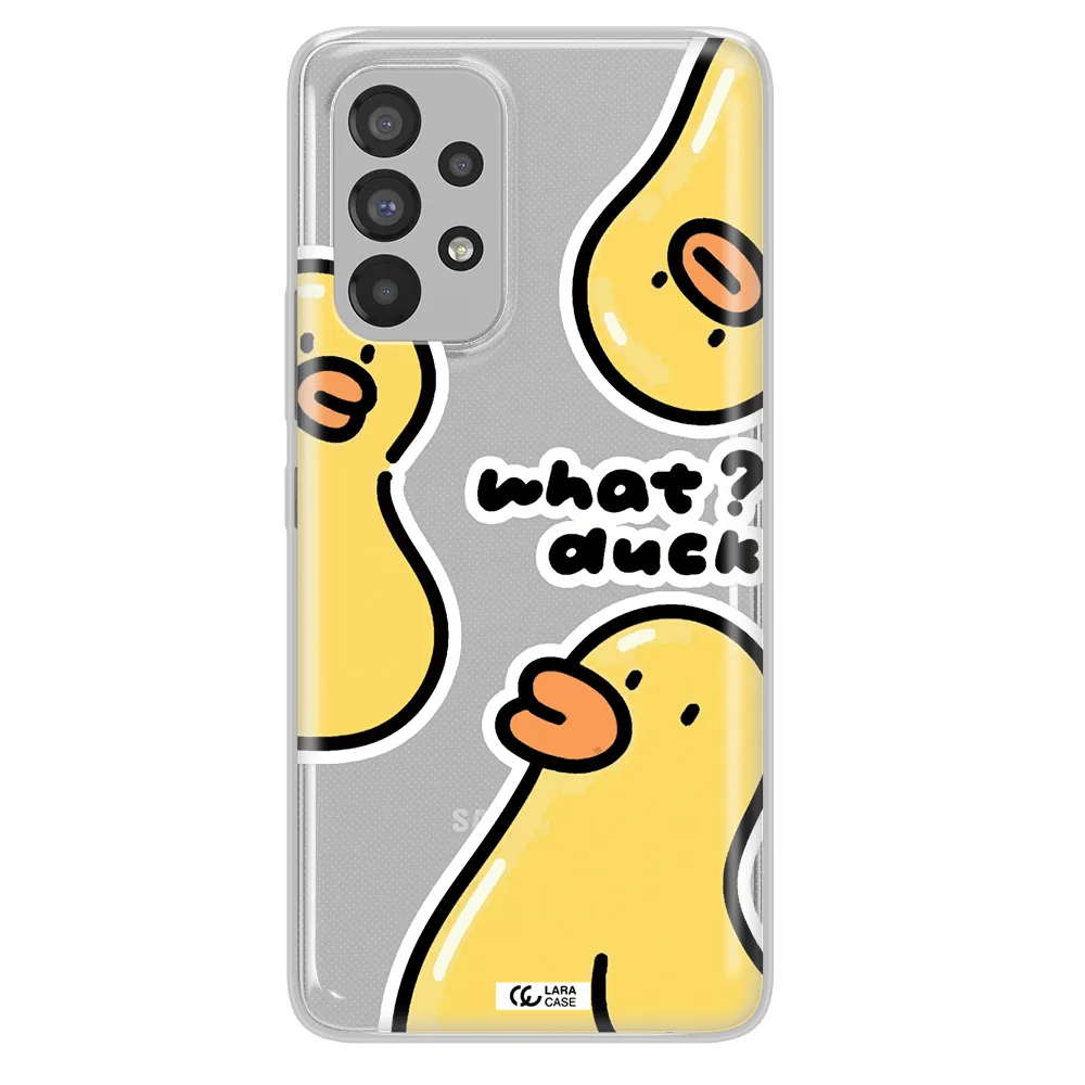 a group of yellow ducks Samsung A53 Clear TPU Case
