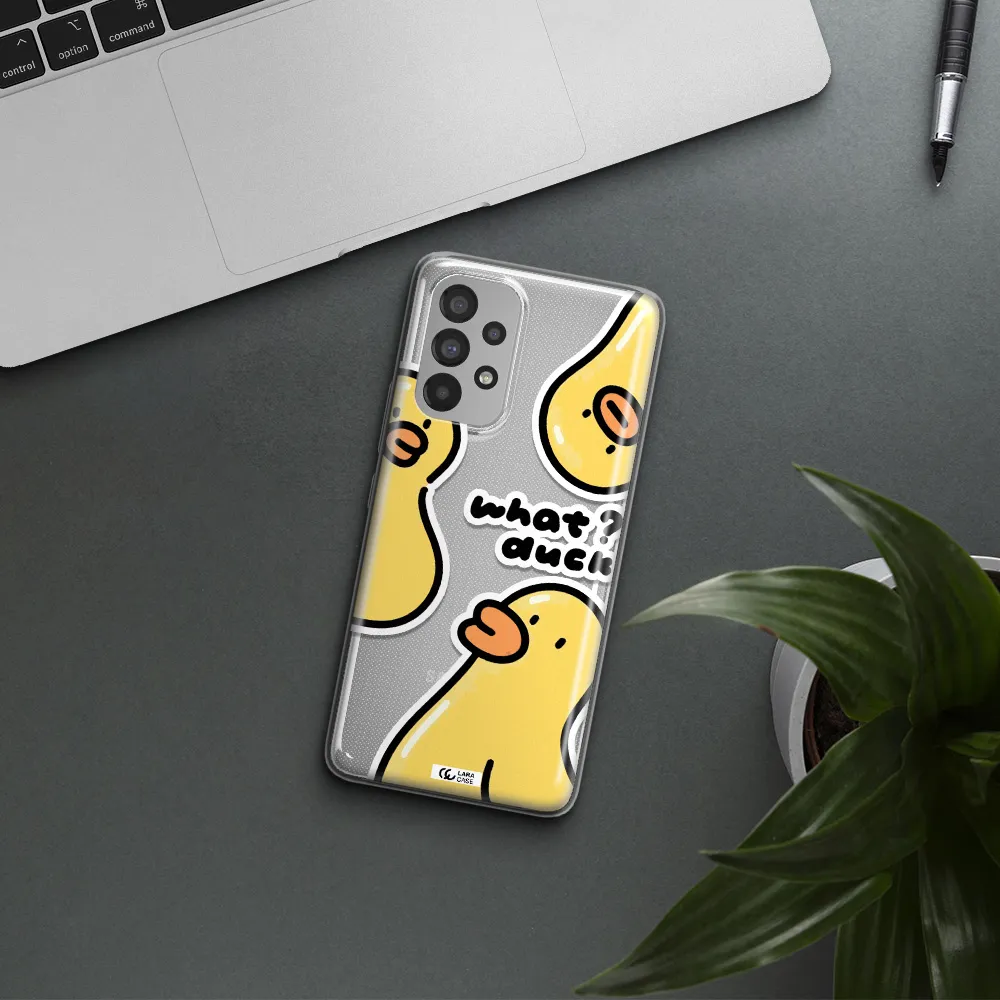 a group of yellow ducks Samsung A53 Clear TPU Case