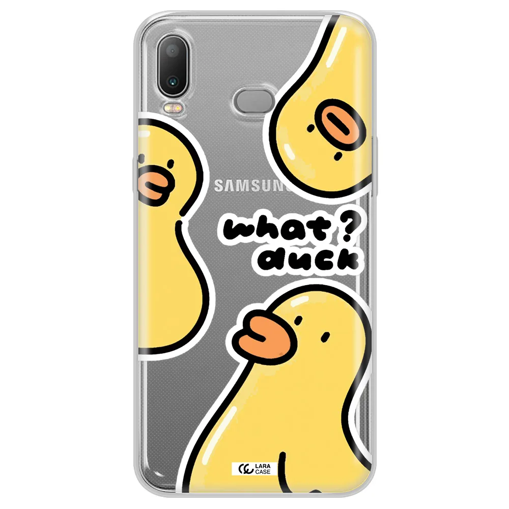 a group of yellow ducks Samsung A6S Clear TPU Case