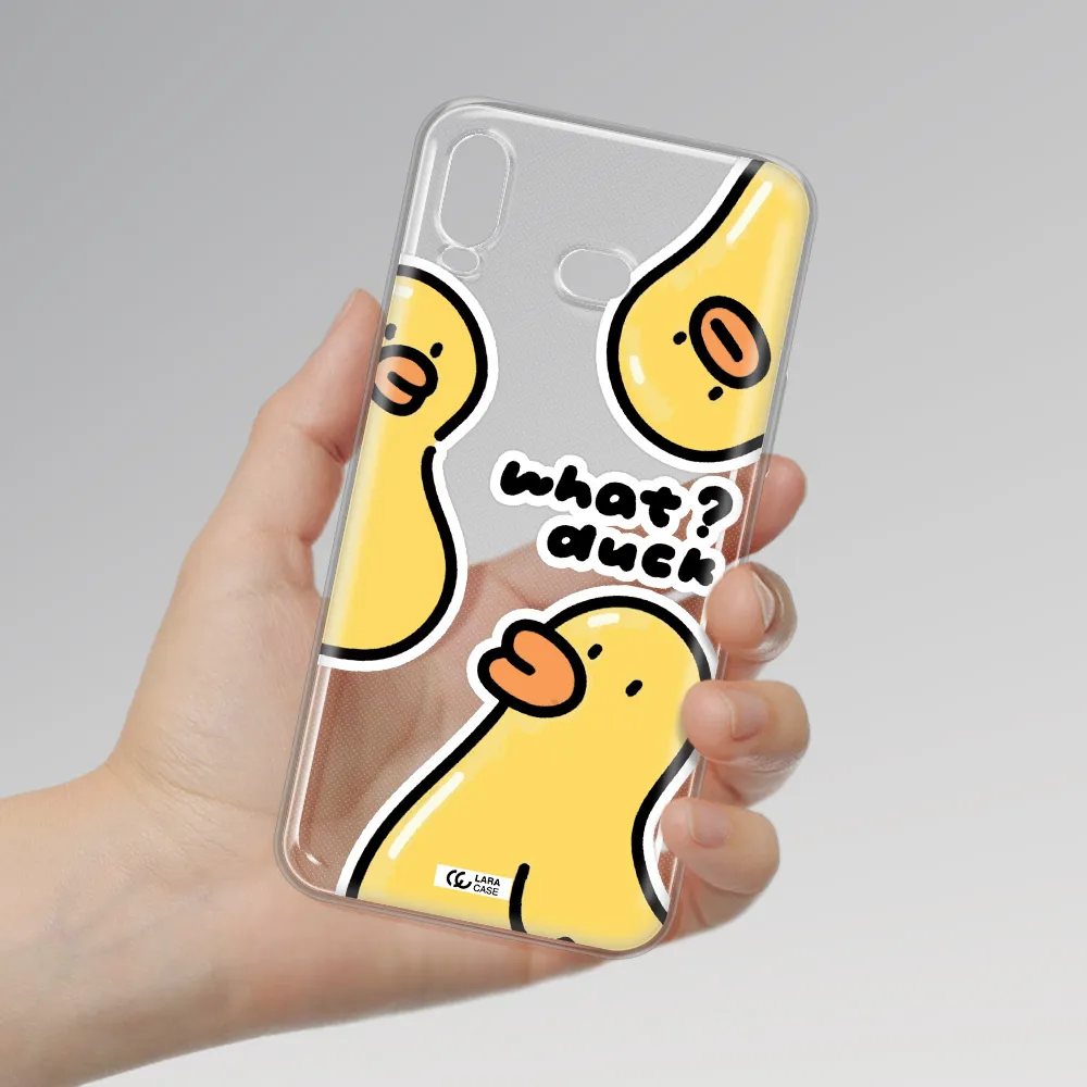 a group of yellow ducks Samsung A6S Clear TPU Case