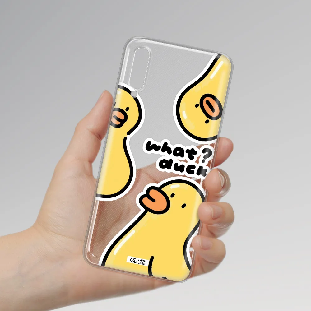 a group of yellow ducks Samsung A70 Clear TPU Case