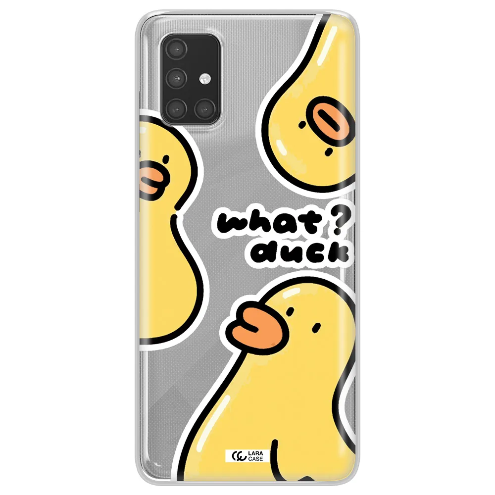 a group of yellow ducks Samsung A71 Clear TPU Case