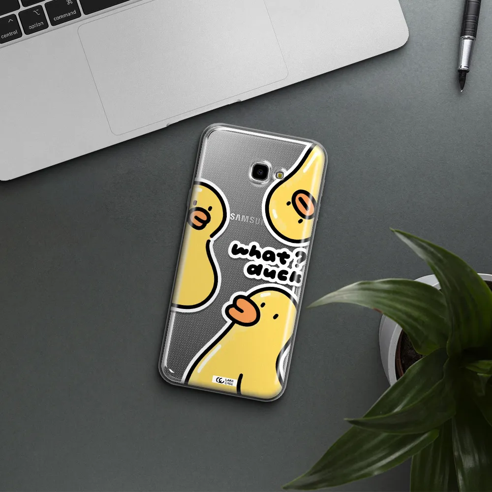 a group of yellow ducks Samsung J4 Plus Clear TPU Case
