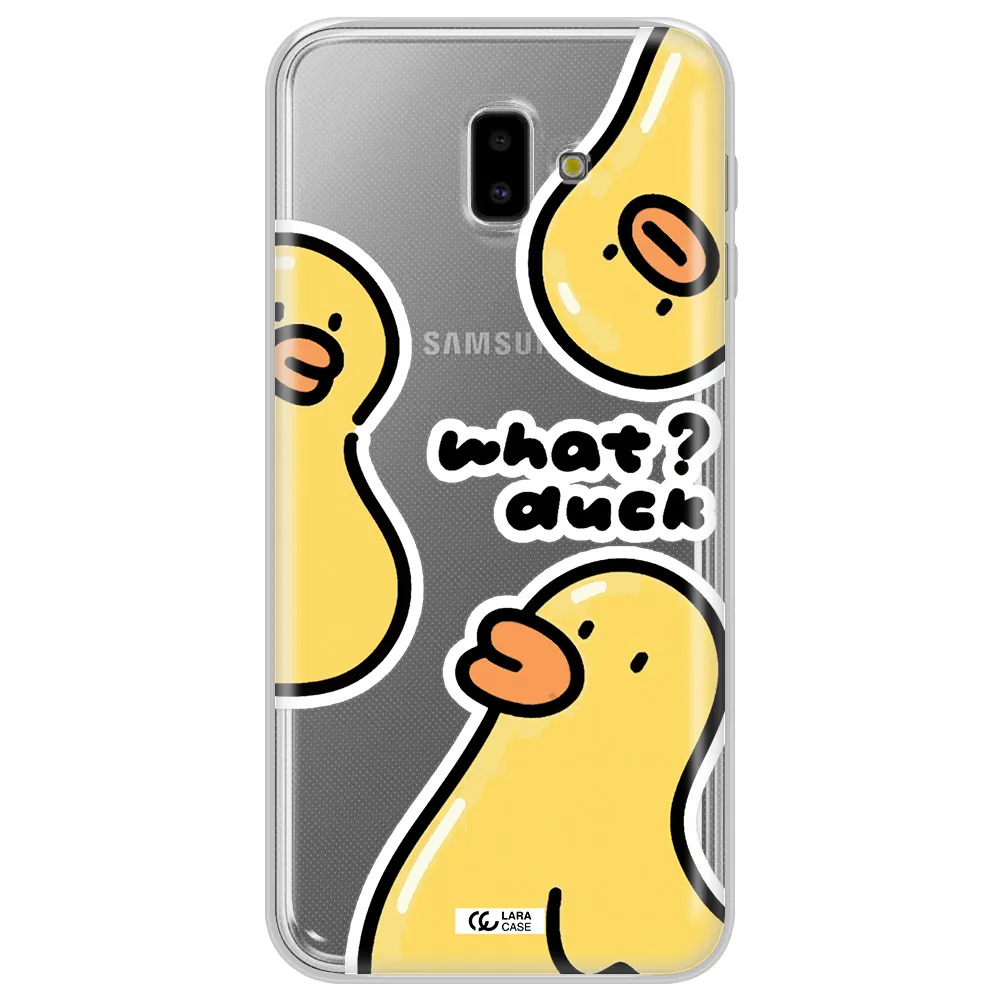 a group of yellow ducks Samsung J6 Plus Clear TPU Case