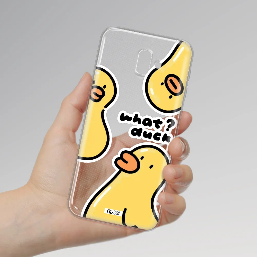 a group of yellow ducks Samsung J6 Plus Clear TPU Case