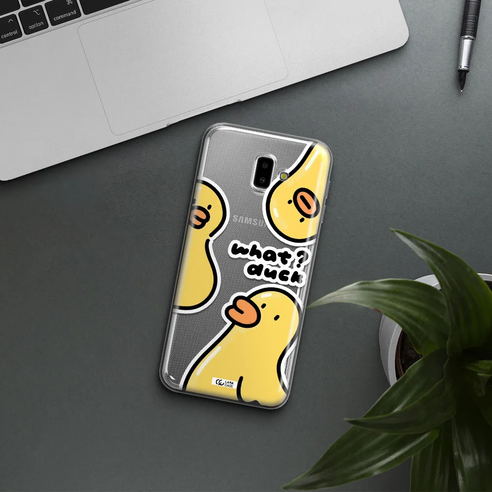 a group of yellow ducks Samsung J6 Plus Clear TPU Case