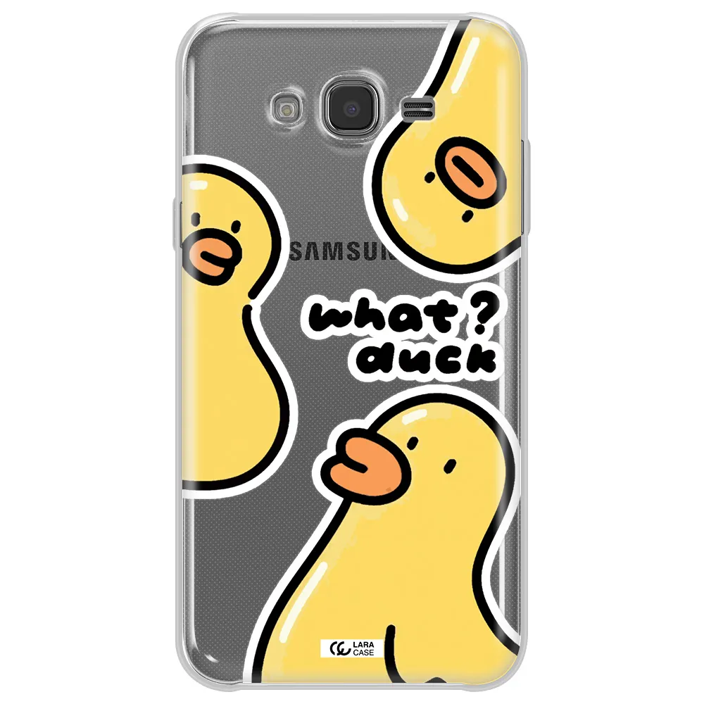 a group of yellow ducks Samsung J7 Core Clear TPU Case