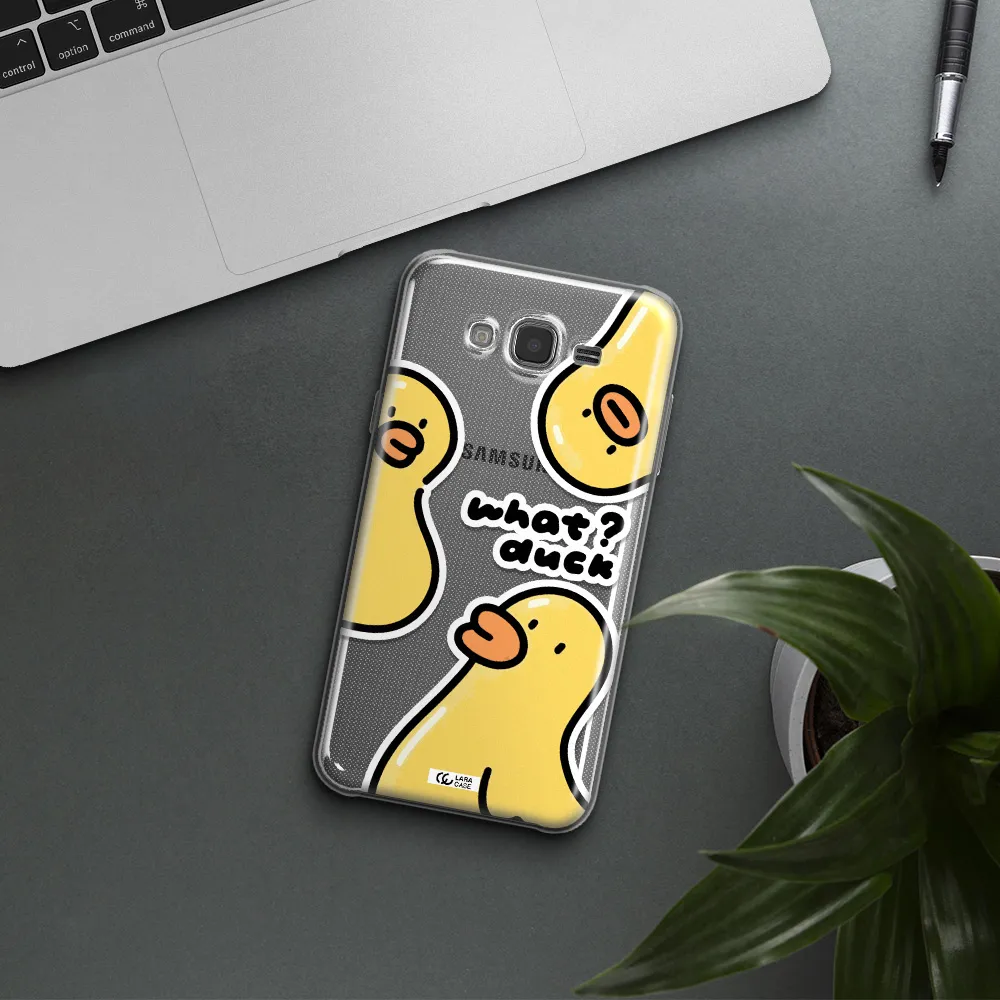a group of yellow ducks Samsung J7 Core Clear TPU Case