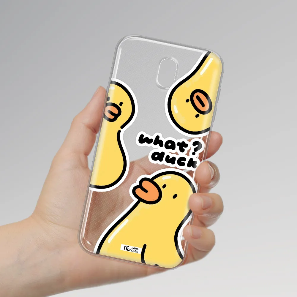 a group of yellow ducks Samsung J7 Pro Clear TPU Case