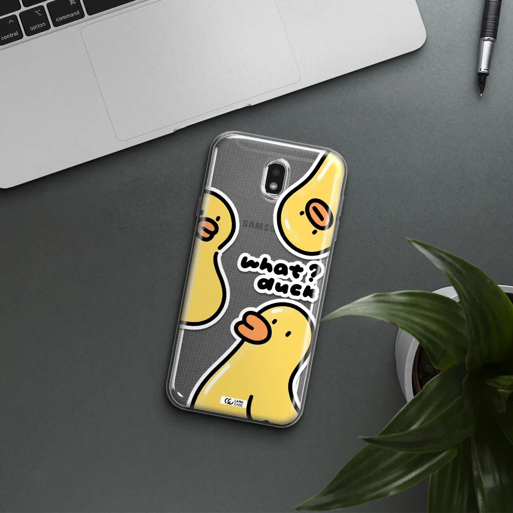 a group of yellow ducks Samsung J7 Pro Clear TPU Case