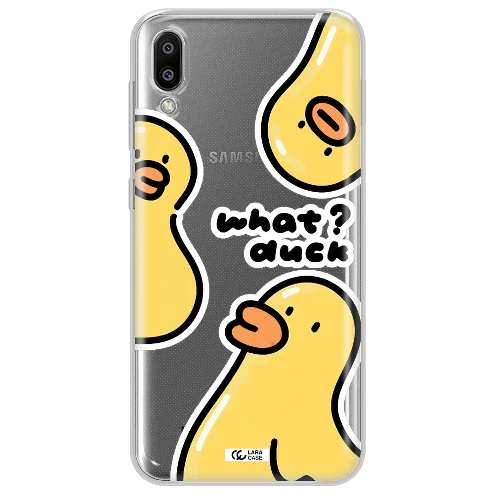 a group of yellow ducks Samsung M10 Clear TPU Case