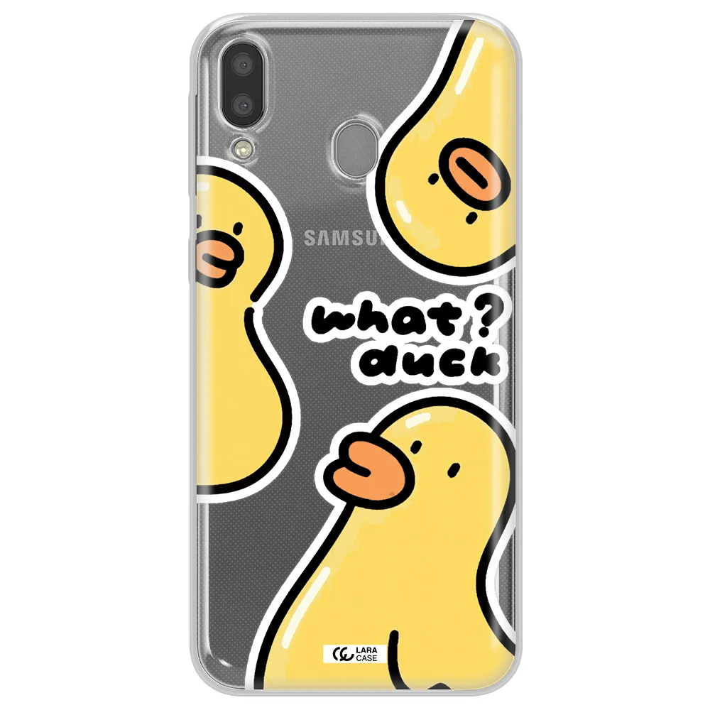 a group of yellow ducks Samsung M20 Clear TPU Case