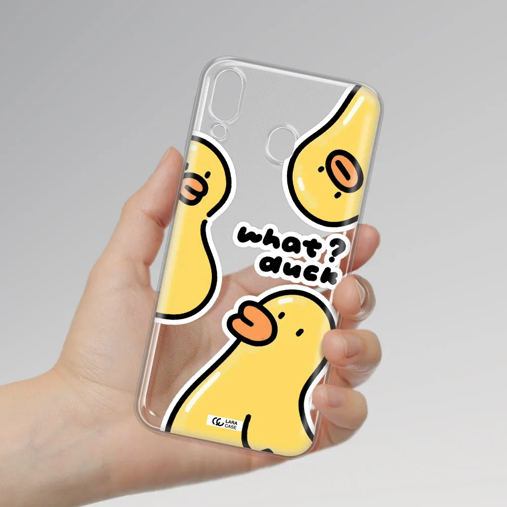 a group of yellow ducks Samsung M20 Clear TPU Case