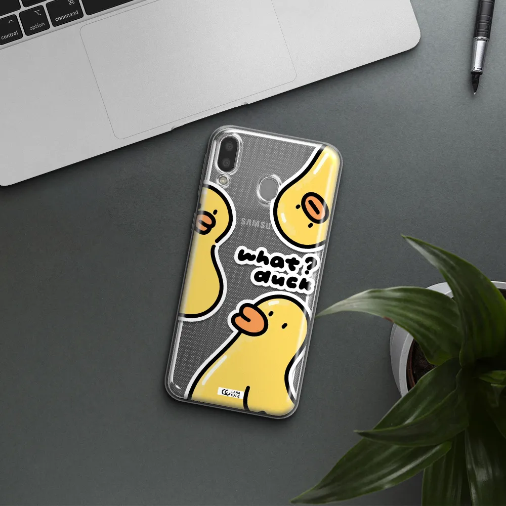 a group of yellow ducks Samsung M20 Clear TPU Case