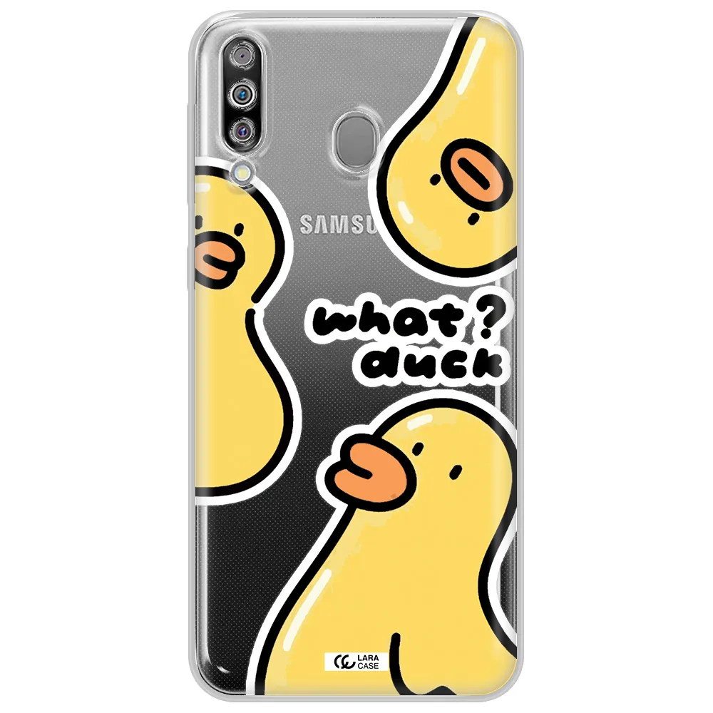 a group of yellow ducks Samsung M30 Clear TPU Case