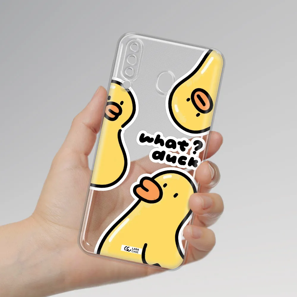 a group of yellow ducks Samsung M30 Clear TPU Case