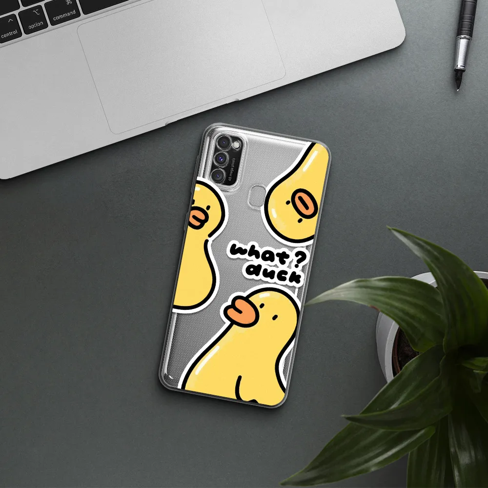 a group of yellow ducks Samsung M30S Clear TPU Case