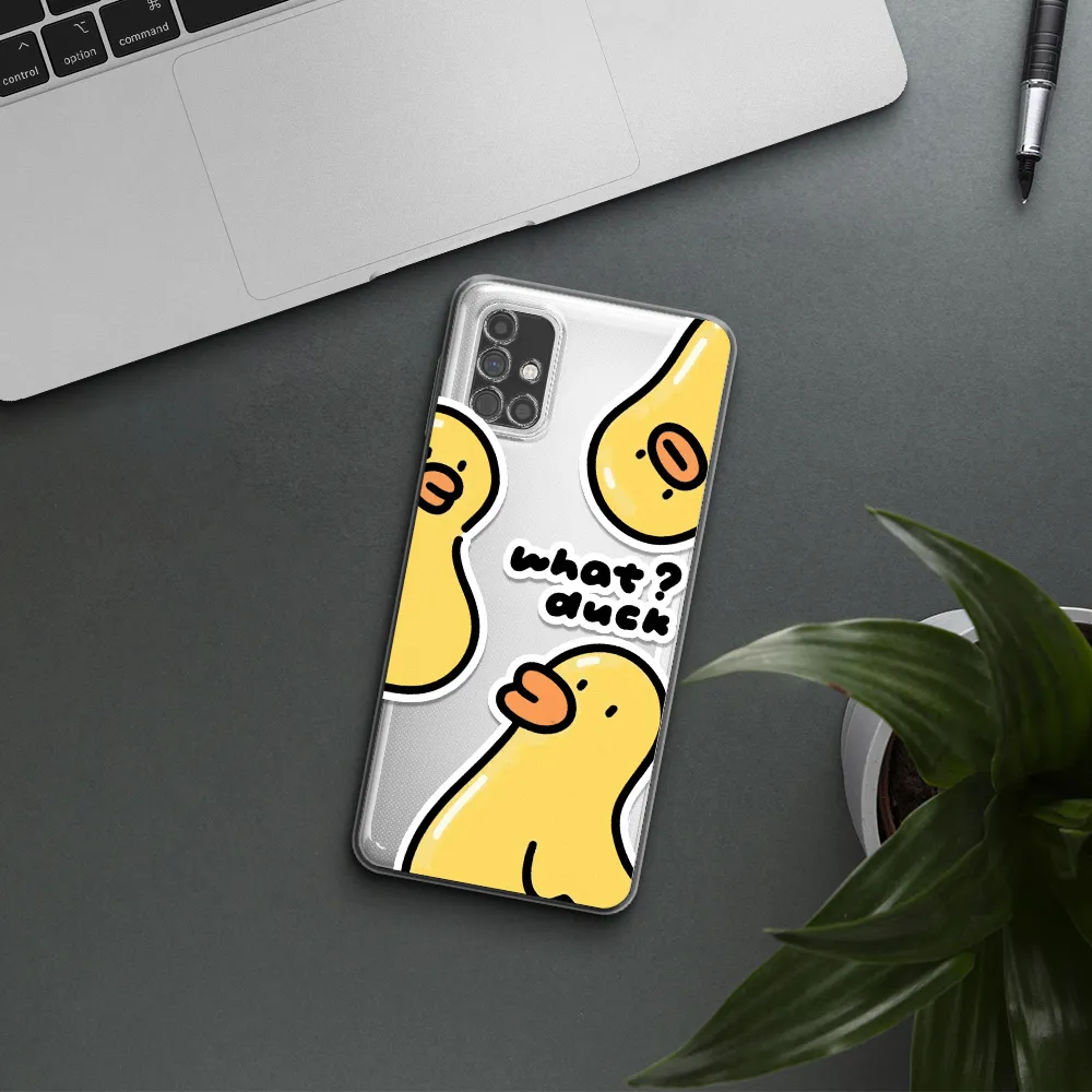 a group of yellow ducks Samsung M51 Clear TPU Case
