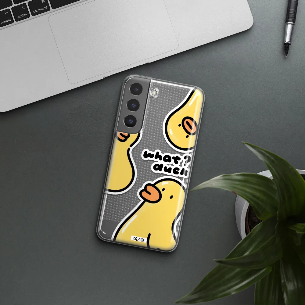 a group of yellow ducks Samsung S 22 Plus Clear TPU Case