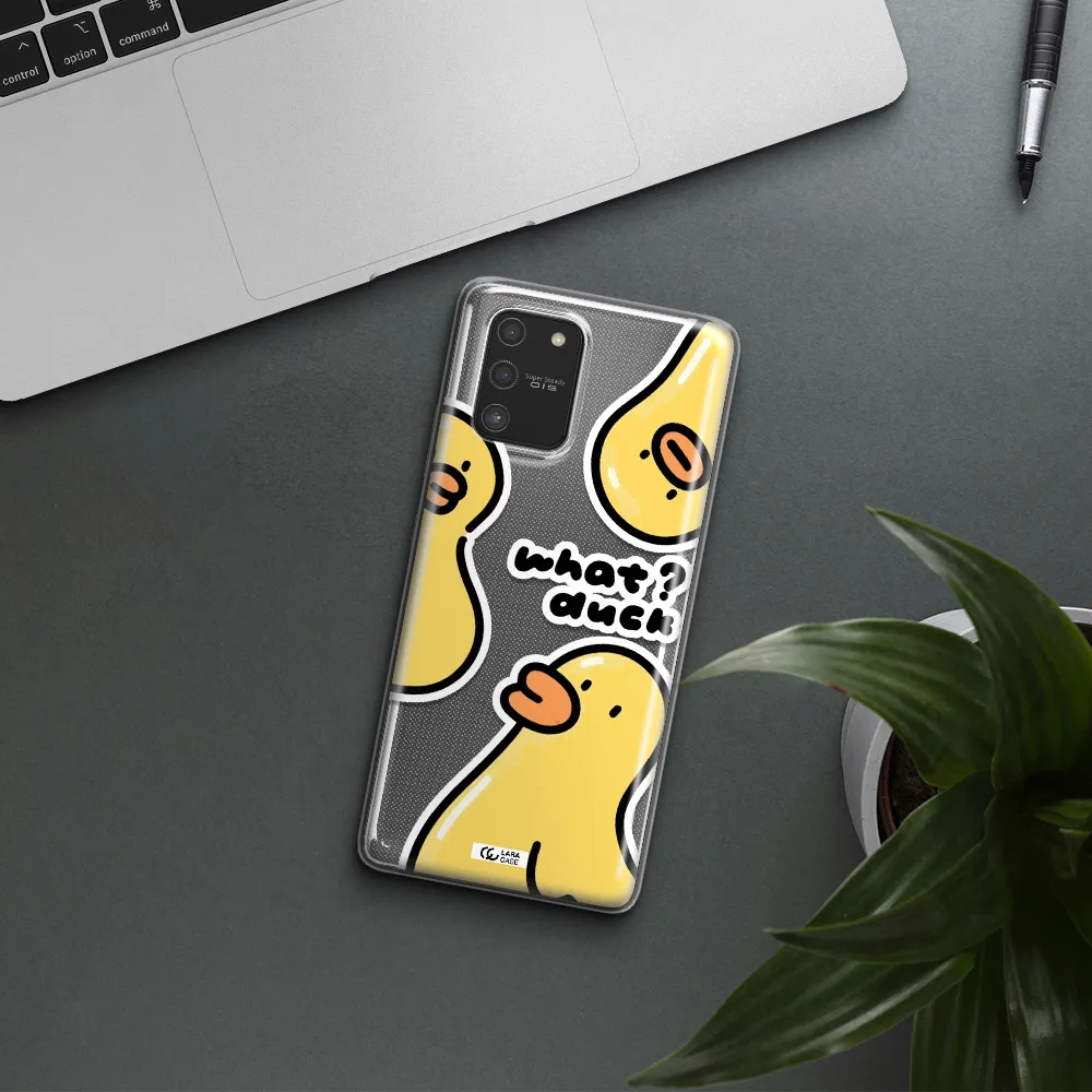 a group of yellow ducks Samsung S10 Lite Clear TPU Case
