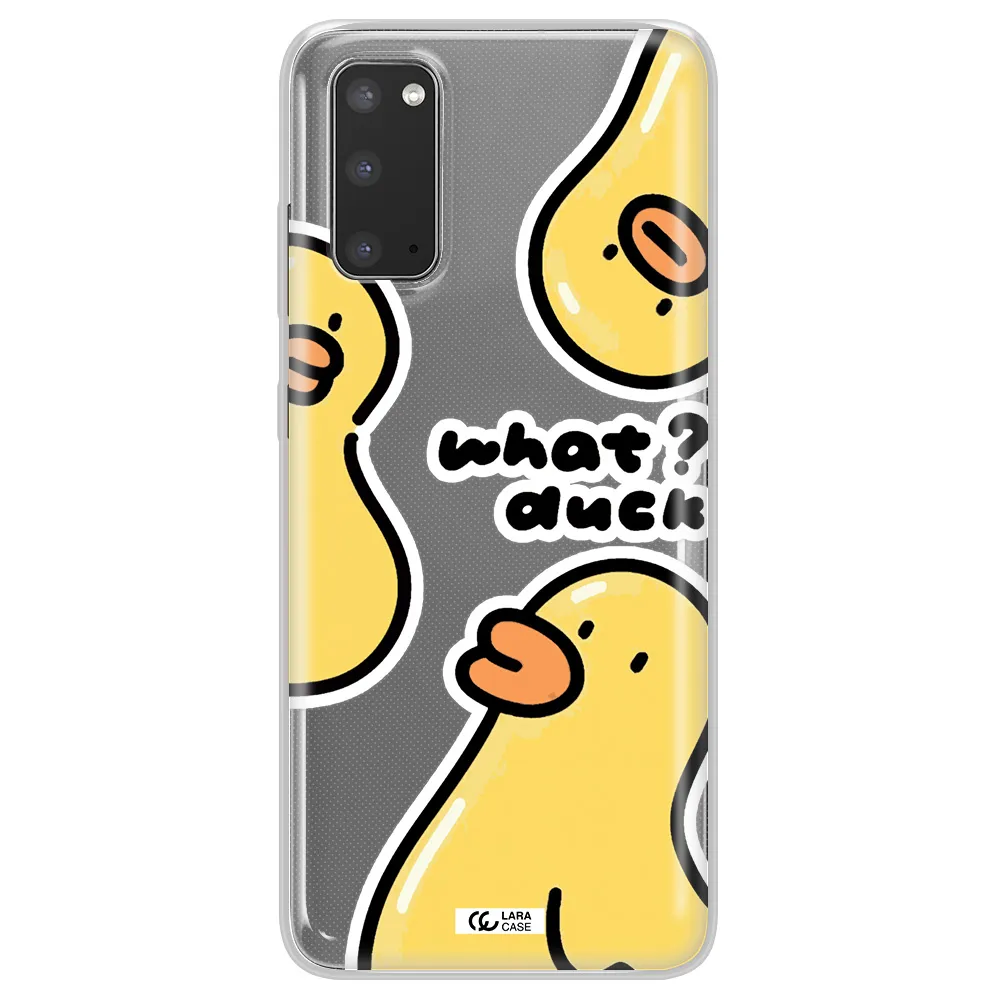 a group of yellow ducks Samsung S20 Clear TPU Case