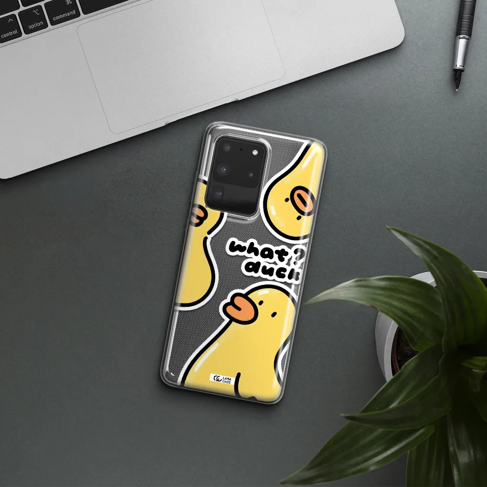 a group of yellow ducks Samsung S20 Ultra Clear TPU Case
