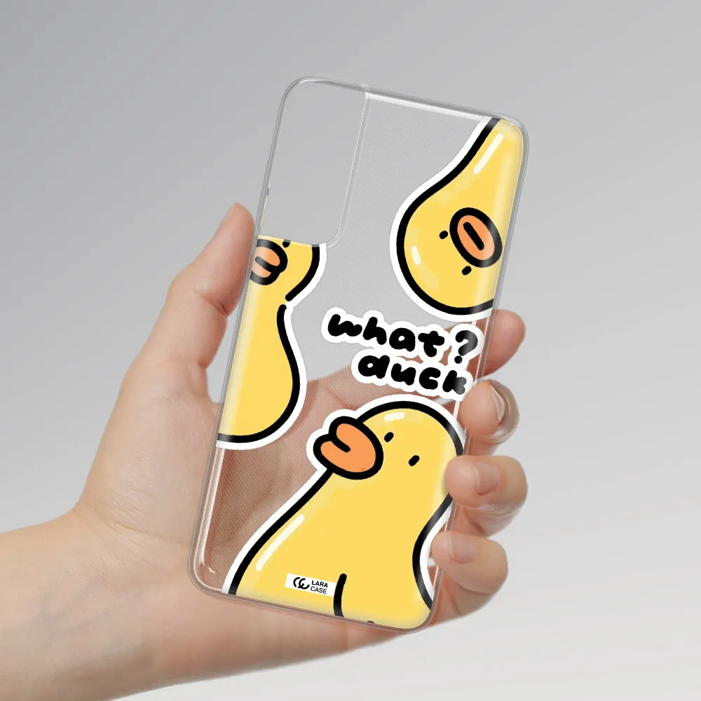 a group of yellow ducks Samsung S21 Clear TPU Case