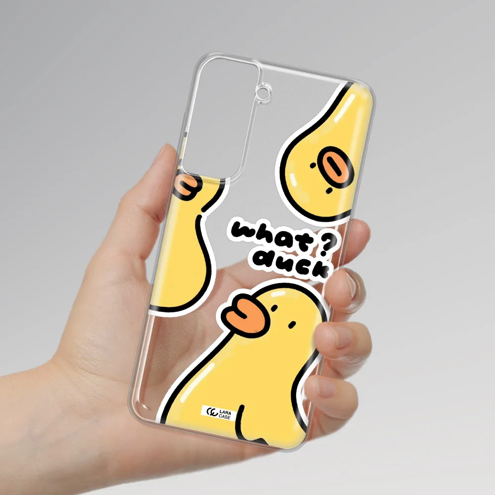 A Group Of Yellow Ducks Samsung S21 Fe Clear Tpu Case