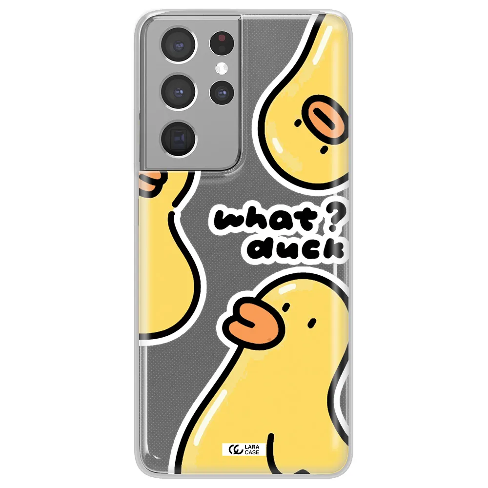 a group of yellow ducks Samsung S21 Ultra Clear TPU Case