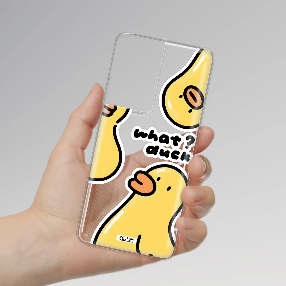 a group of yellow ducks Samsung S21 Ultra Clear TPU Case
