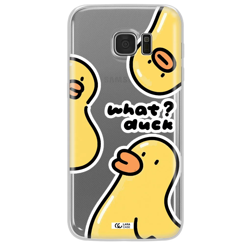 a group of yellow ducks Samsung S7 Edge Clear TPU Case
