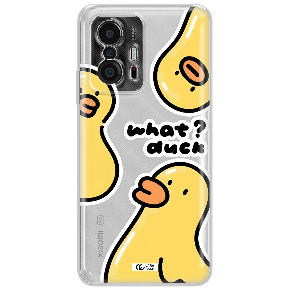 A Group Of Yellow Ducks Xiaomi 11T Clear Tpu Case