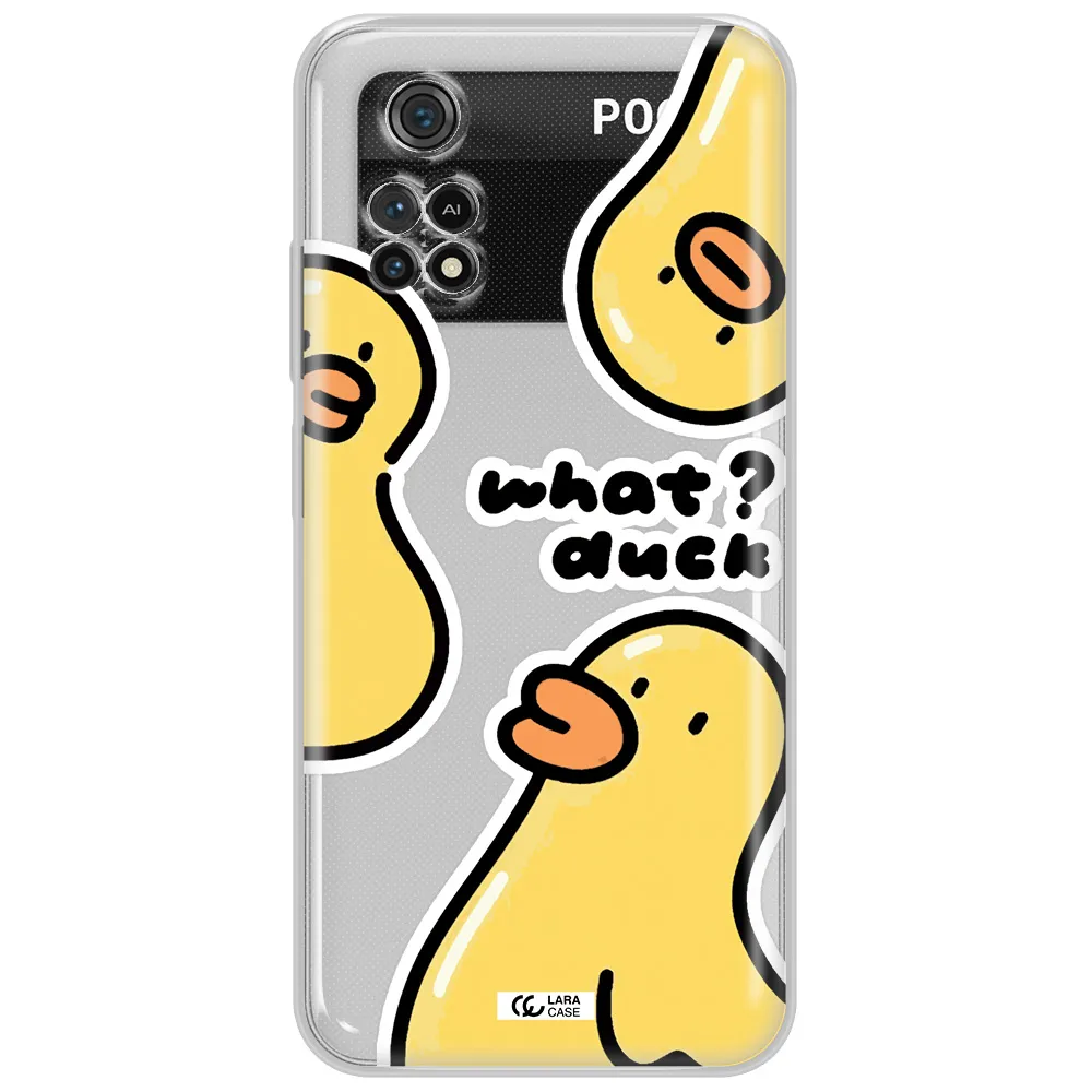 A Group Of Yellow Ducks Xiaomi Poco M4 Pro 4G Clear Tpu Case
