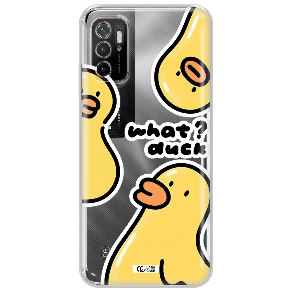 A Group Of Yellow Ducks Xiaomi Poco M4 Pro 5G Clear Tpu Case