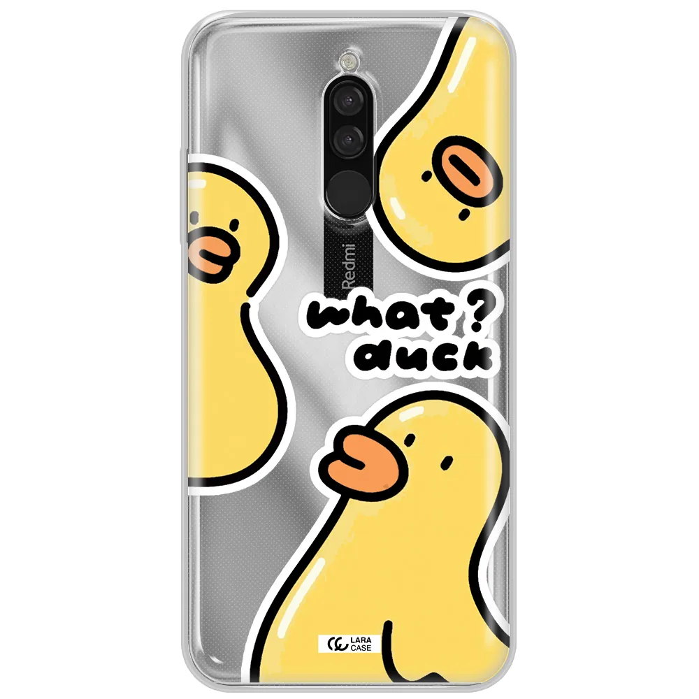 A Group Of Yellow Ducks Xiaomi Redmi 8 Clear Tpu Case