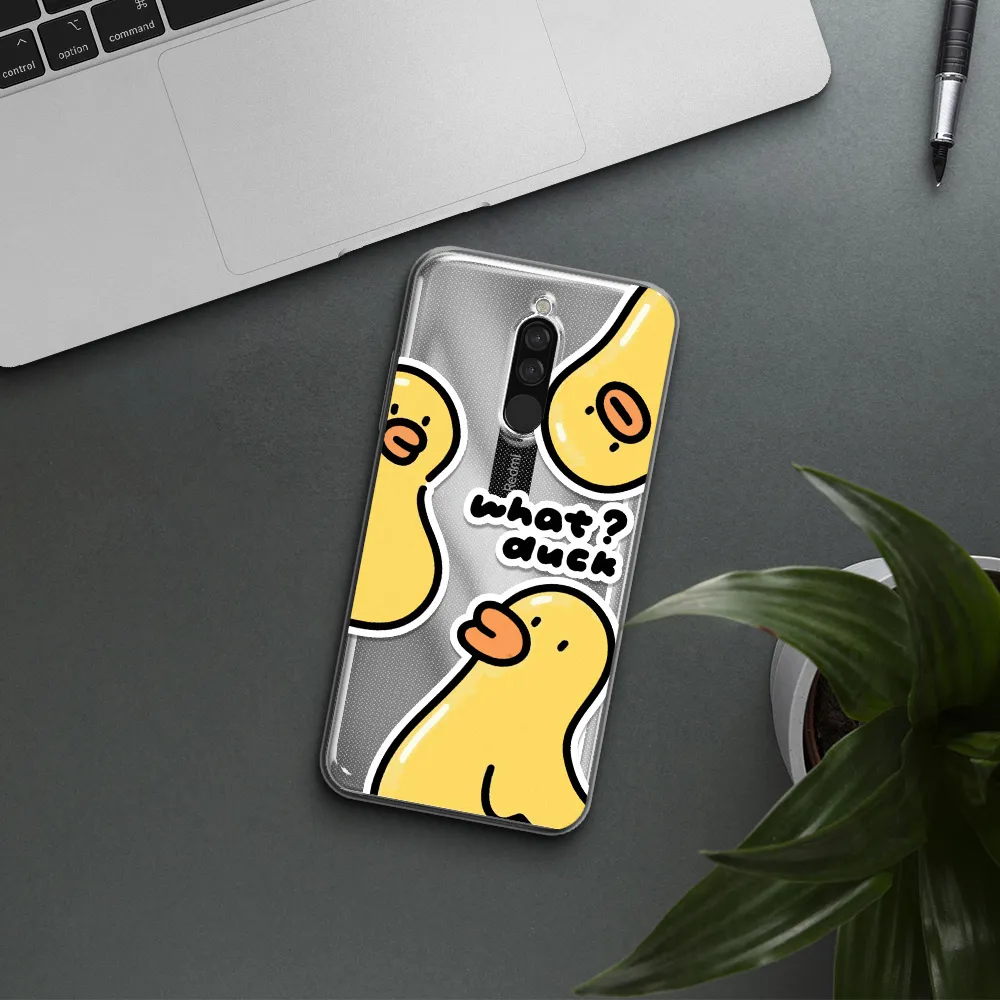 A Group Of Yellow Ducks Xiaomi Redmi 8 Clear Tpu Case