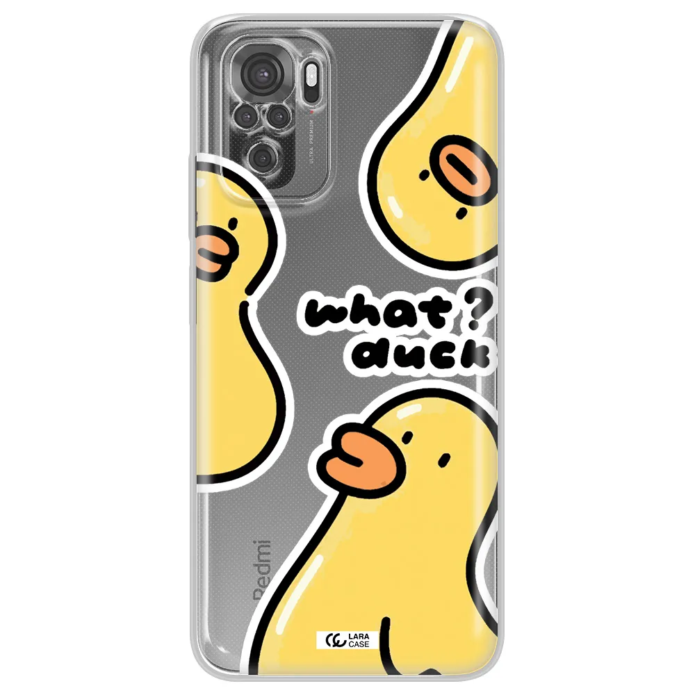 A Group Of Yellow Ducks Xiaomi Redmi Note 10S Clear Tpu Case