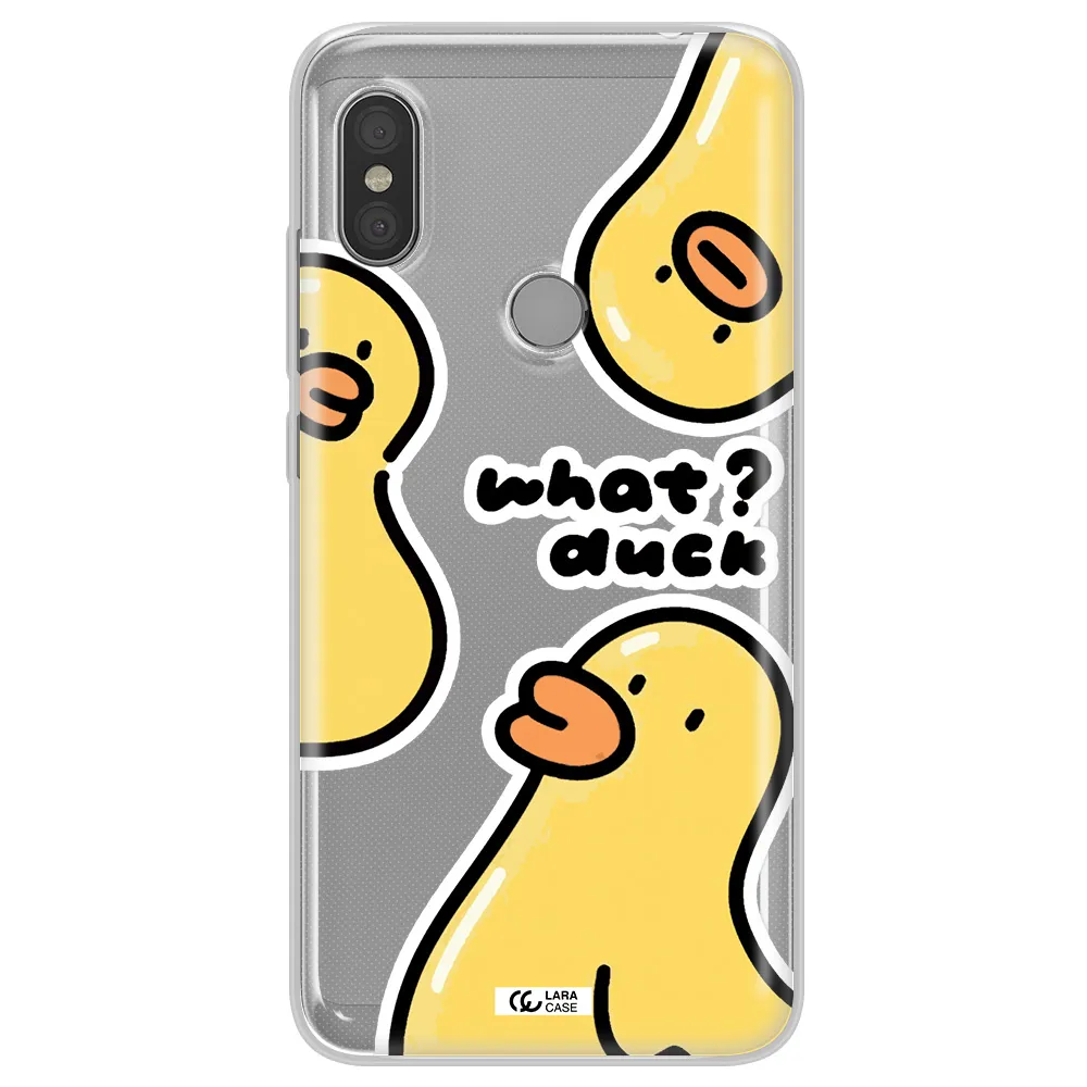 a group of yellow ducks Xiaomi Redmi Note 6 Pro Clear TPU Case