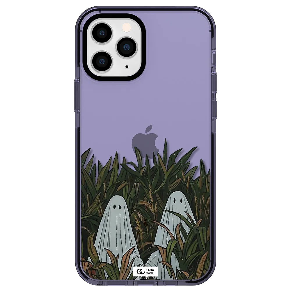 a group of ghosts in a field of grass Apple iPhone 11 pro max impact Lilac Case