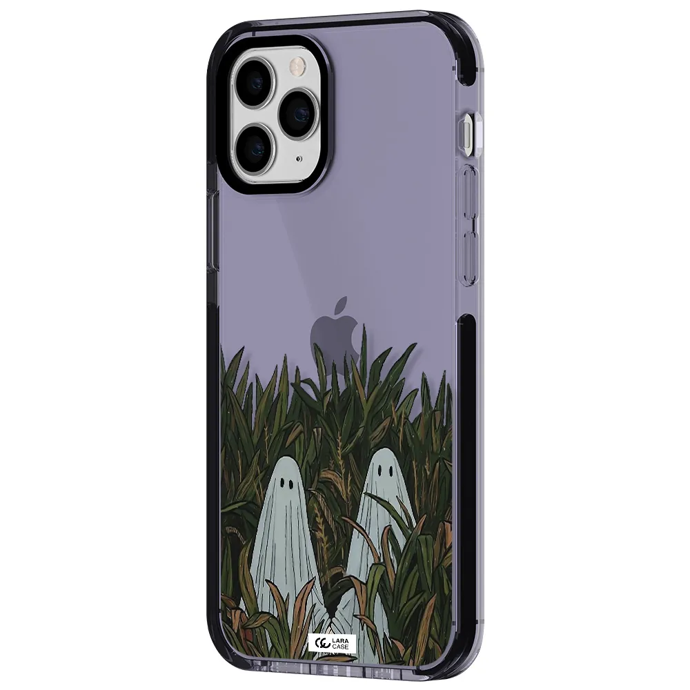 a group of ghosts in a field of grass Apple iPhone 11 pro max impact Lilac Case