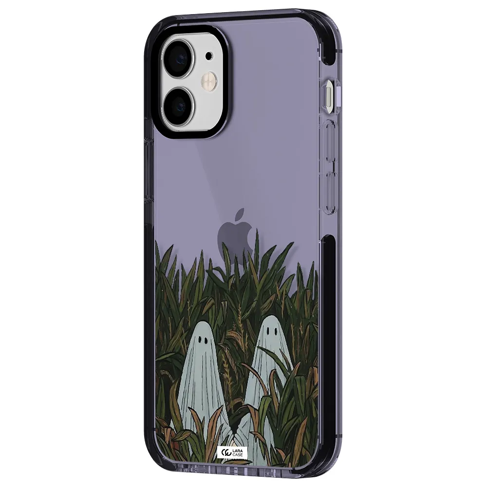 a group of ghosts in a field of grass Apple iPhone 12 mini impact Lilac Case