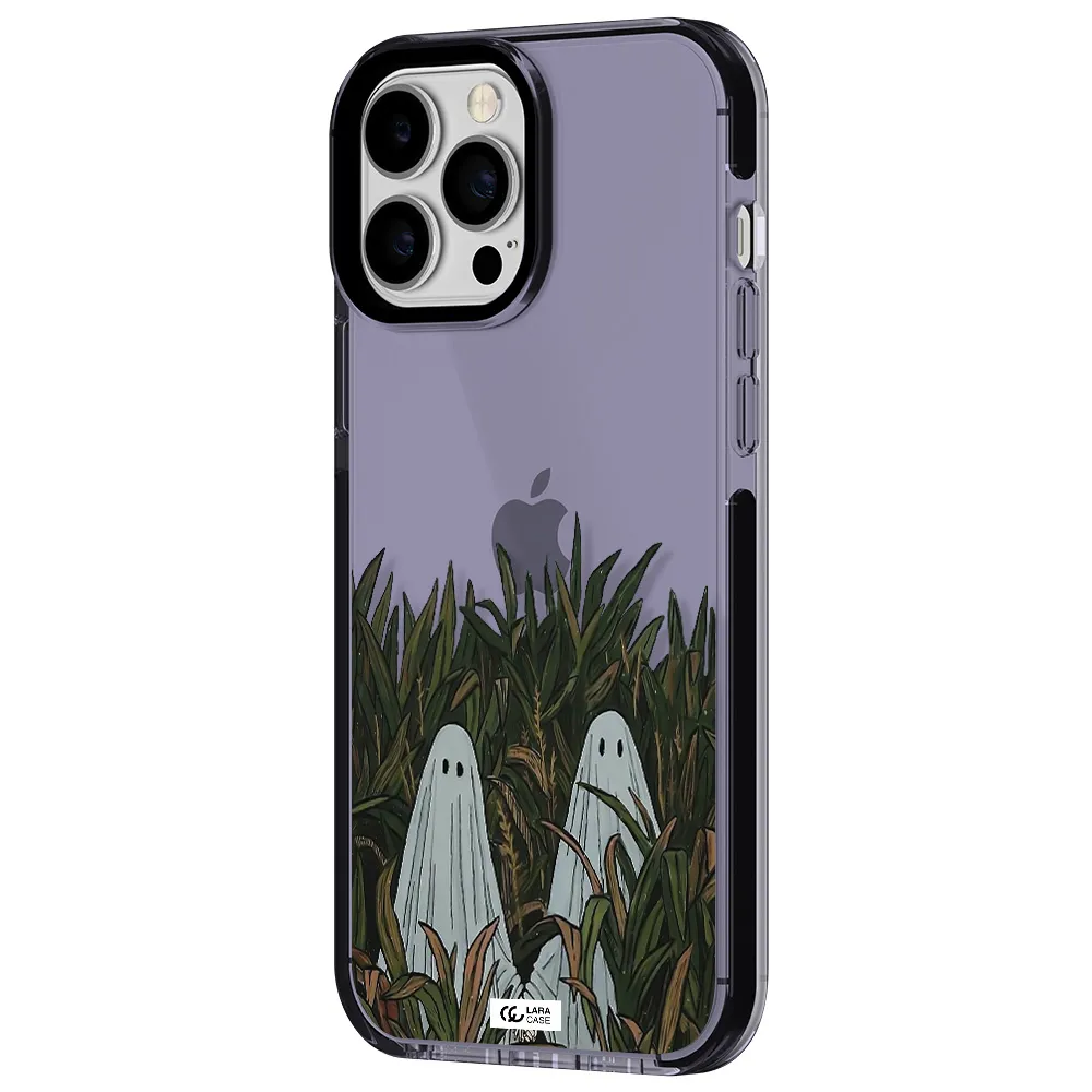 a group of ghosts in a field of grass Apple iPhone 13 Pro Max impact Lilac Case