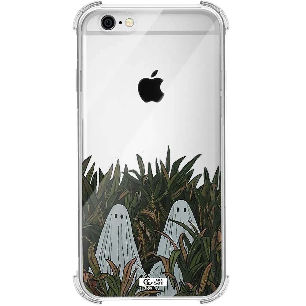 a group of ghosts in a field of grass Apple iPhone 6 Clear PC Case