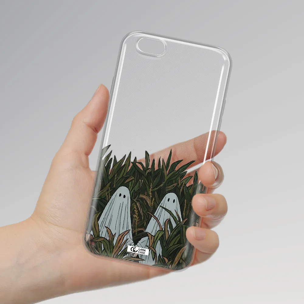 a group of ghosts in a field of grass Apple iPhone 6 plus Clear TPU Case