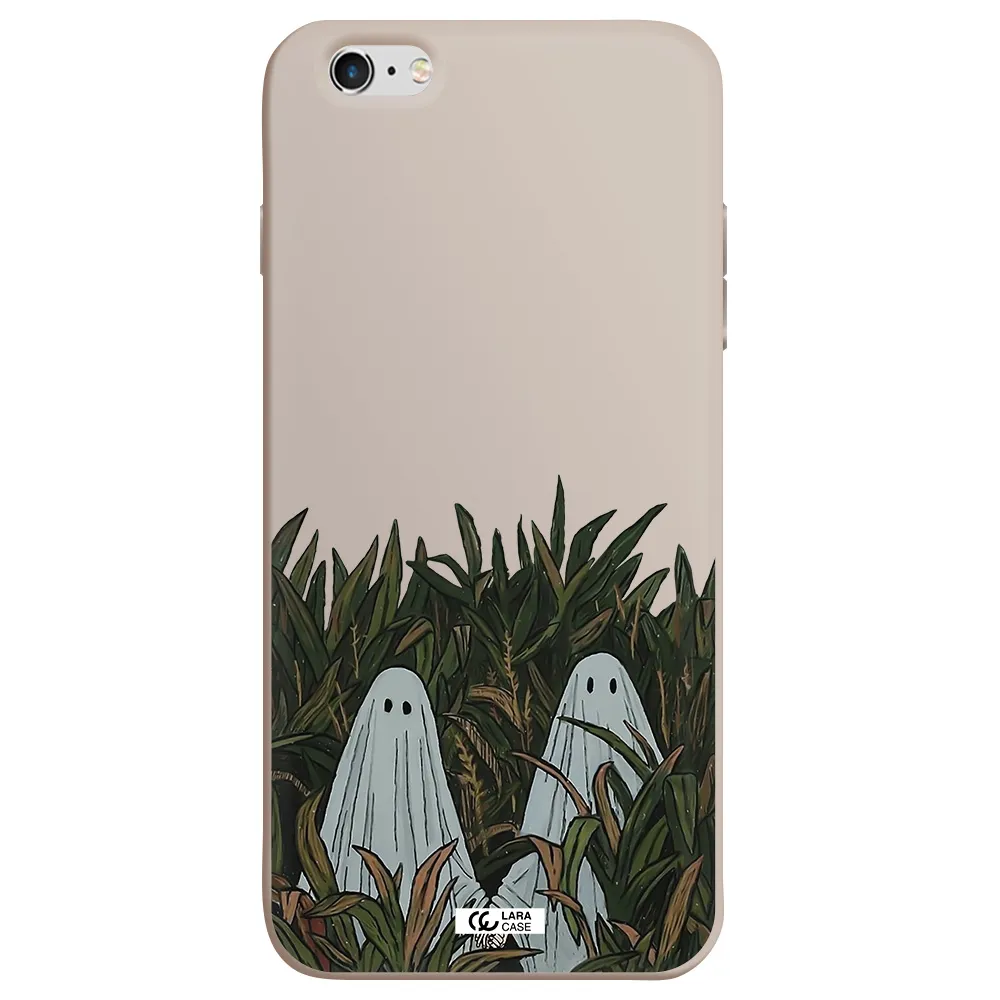 a group of ghosts in a field of grass Apple iPhone 6 plus Silicone Stone Case